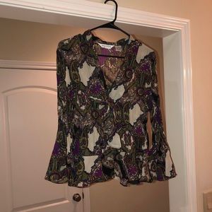 Vintage paisley tie top